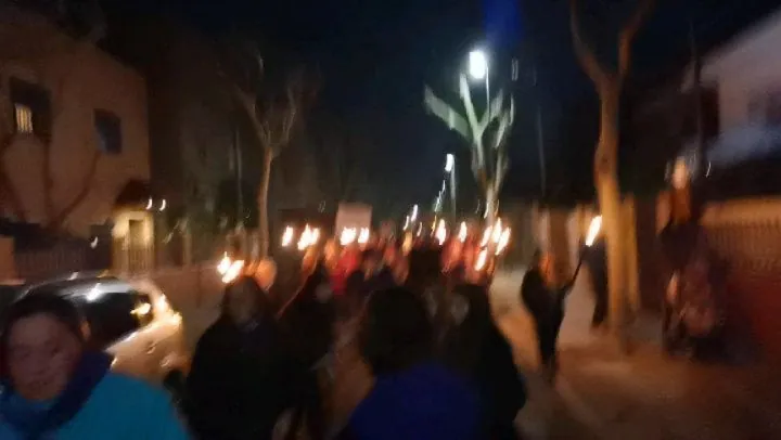 Avui hem participat a la marxa de torxes a la nostra ciutat amb (foto 3)