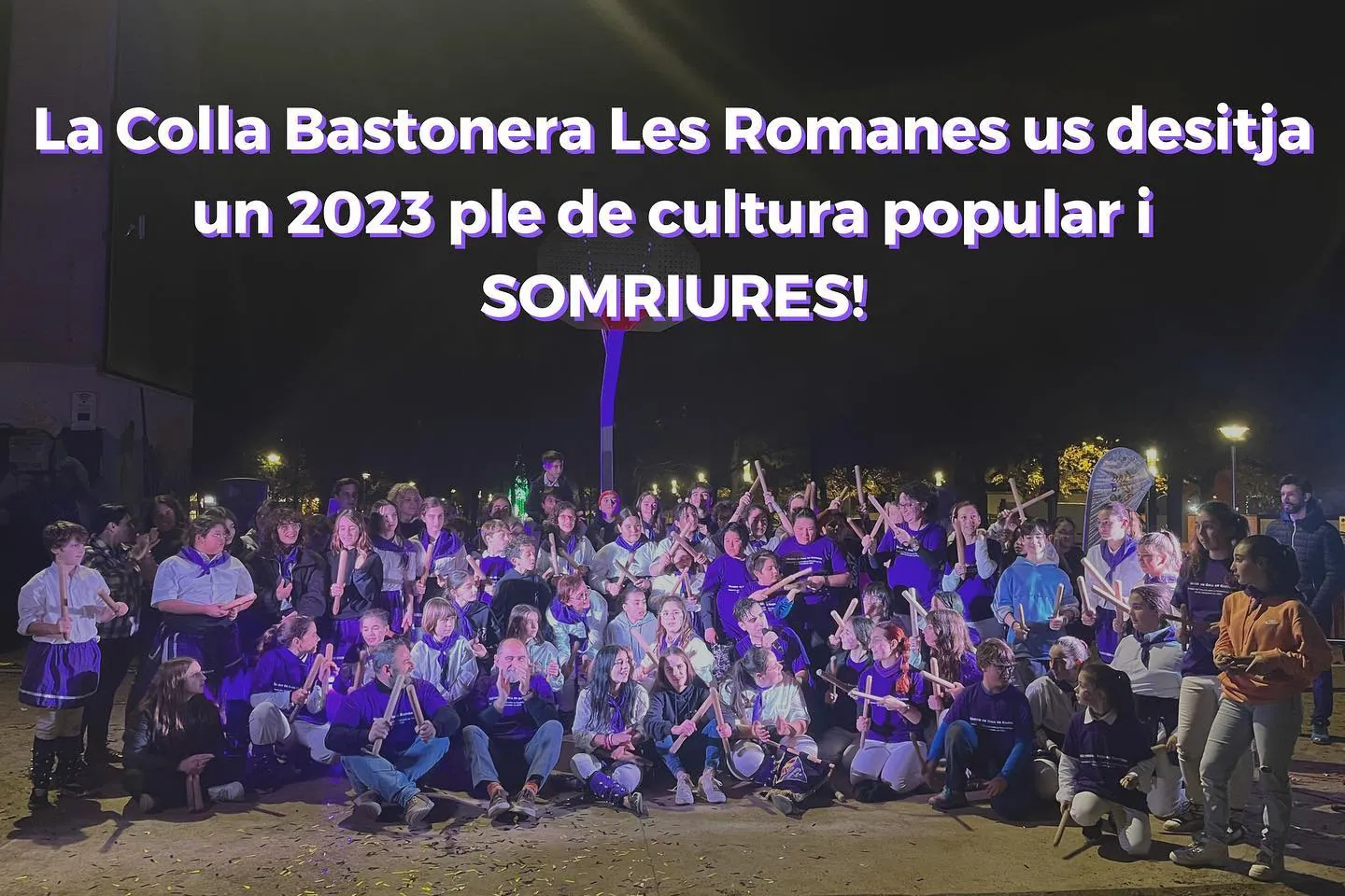 La Colla Bastonera les Romanes de Barberà del Vallès us desitja un 2023…