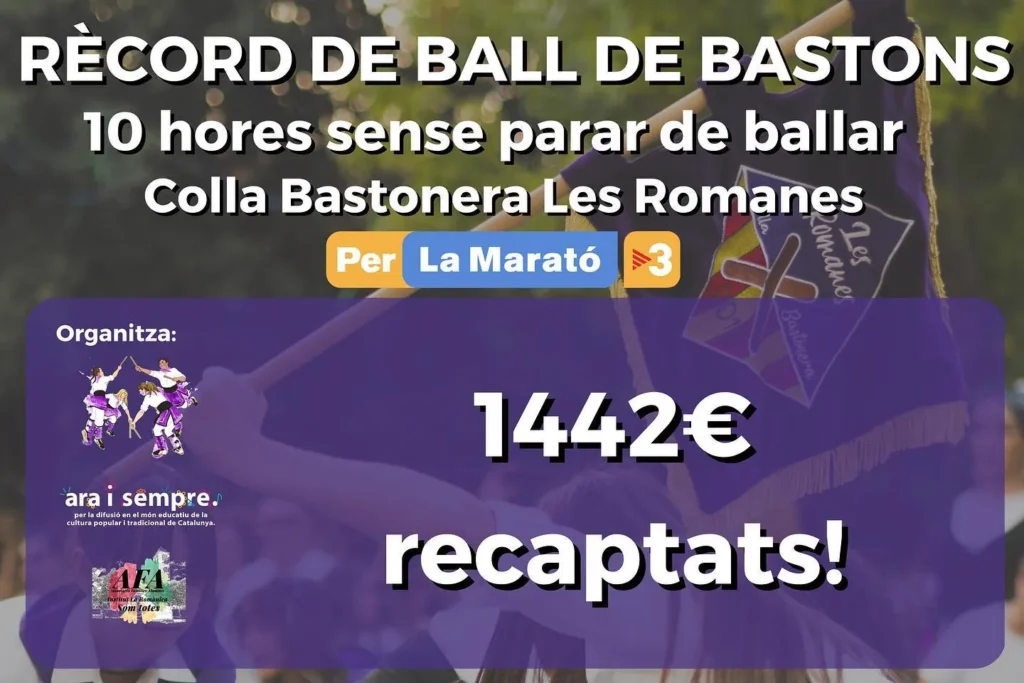 El 18 de desembre de 2022, la Colla Bastonera Les Romanes, de Barberà… (foto 2)