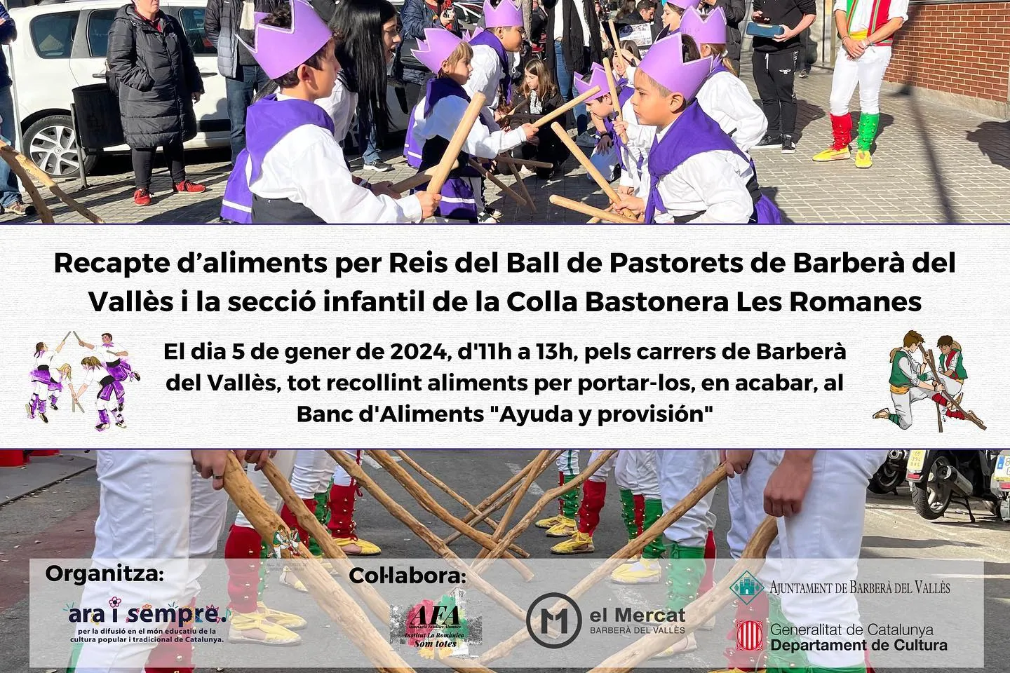 Divendres, 5 de gener de 2024, al matí, iniciarem els actes de cultura…