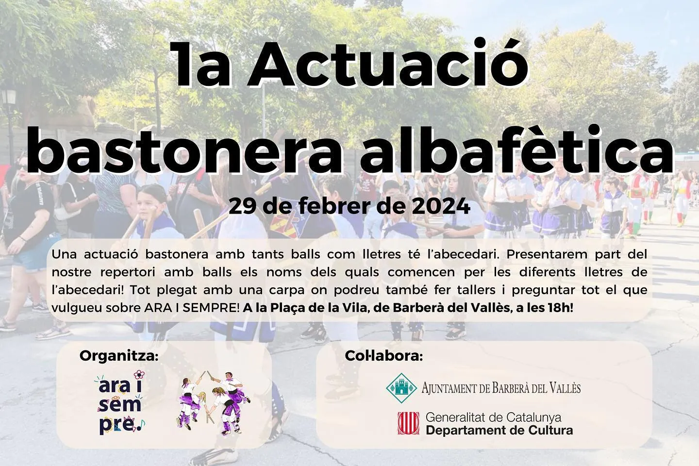 1a Actuació Bastonera Alfabètica