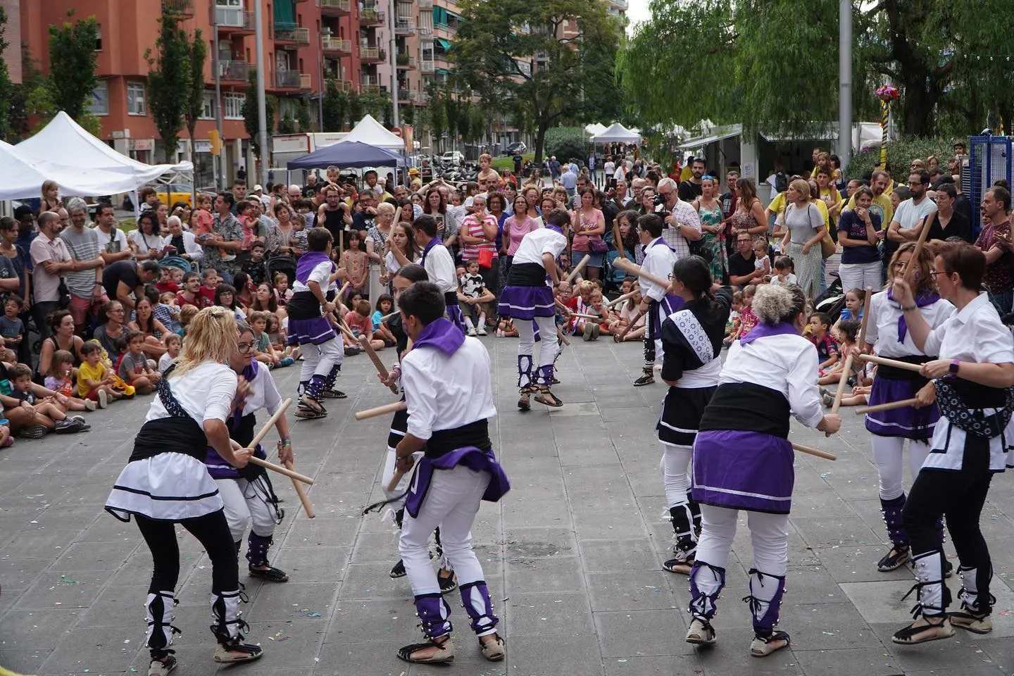Aquest matí, tornava a ser-hi present a la Festa Major de la Bordeta