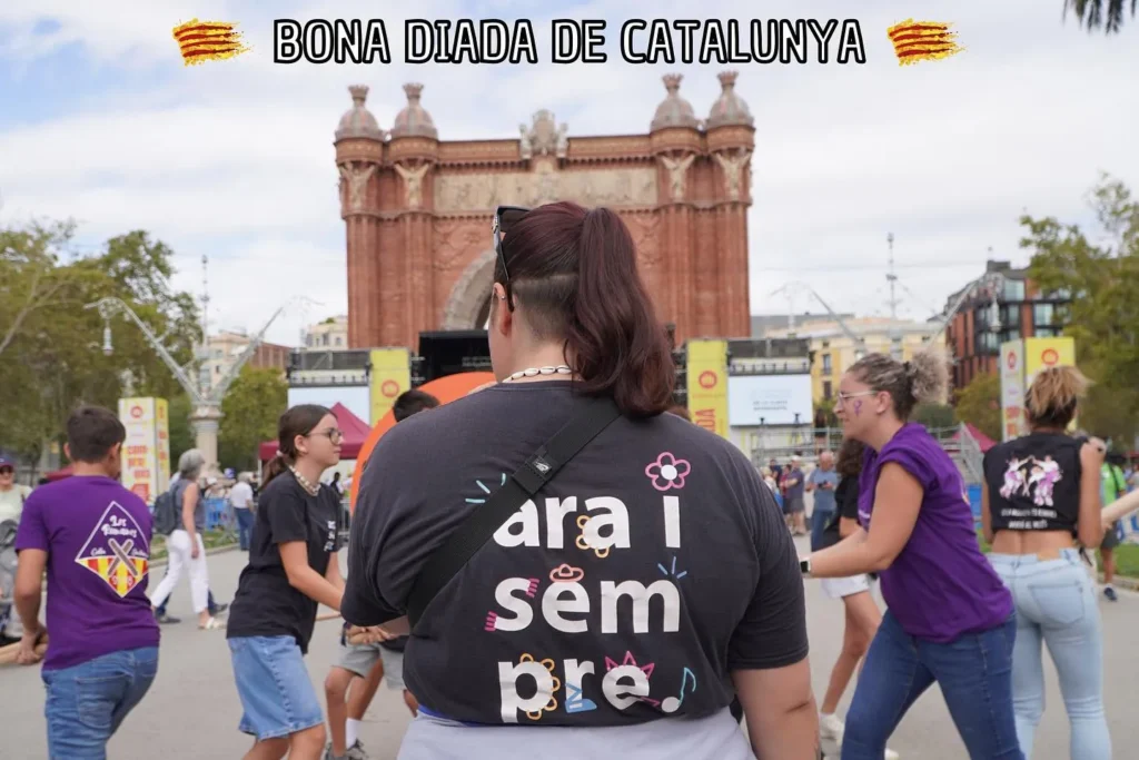 Avui , a través de la , hem estat a Barcelona, fent Ball de Bastons per…